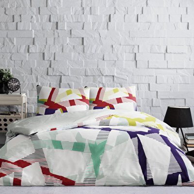 Taç Crimson Ranforce Çift Kişilik Nevresim Takımı Turkuaz