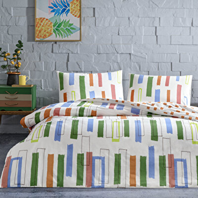 Taç Legrand Ranforce Tek Kişilik Nevresim Takımı Yeşil