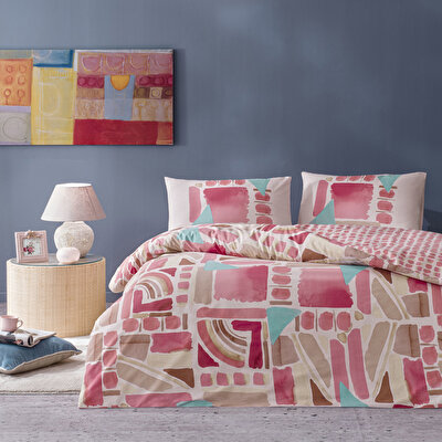 Taç Holden Ranforce Tek Kişilik Nevresim Takımı Pembe