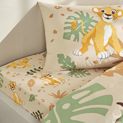 Taç Lisanslı Lion King Tek Kişilik Pamuk Nevresim Takımı