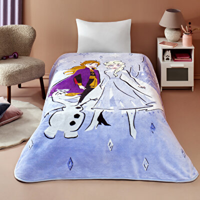 Lisanslı Disney Frozen Hello Tek Kişilik Battaniye