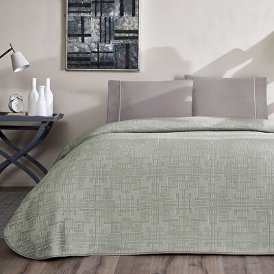 Taç Jakar Vıgnes Çift Kişilik Pike Takımı Antrasit