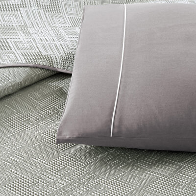 Taç Jakar Vıgnes Çift Kişilik Pike Takımı Antrasit