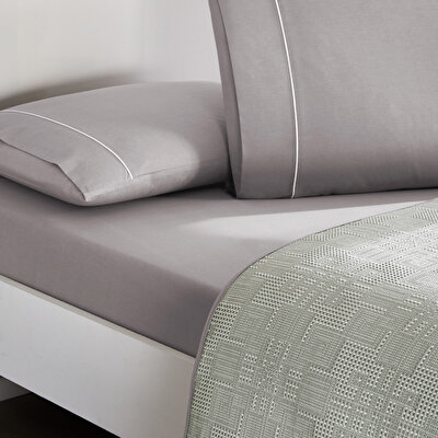 Taç Jakar Vıgnes Çift Kişilik Pike Takımı Antrasit