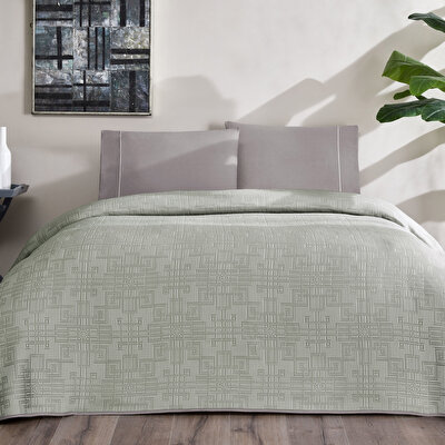 Taç Jakar Vıgnes Çift Kişilik Pike Takımı Antrasit