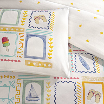 Taç Varıo Ranforce Tek Kişilik Nevresim Takımı Sarı