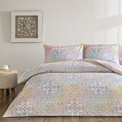 Taç Nevora Ranforce Tek Kişilik Nevresim Takımı Pembe