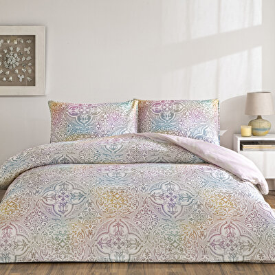 Taç Nevora Ranforce Tek Kişilik Nevresim Takımı Pembe