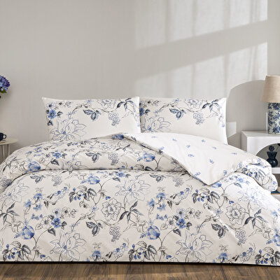 Taç Luna Ranforce Tek Kişilik Nevresim Takımı Mavi