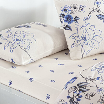 Taç Luna Ranforce Tek Kişilik Nevresim Takımı Mavi