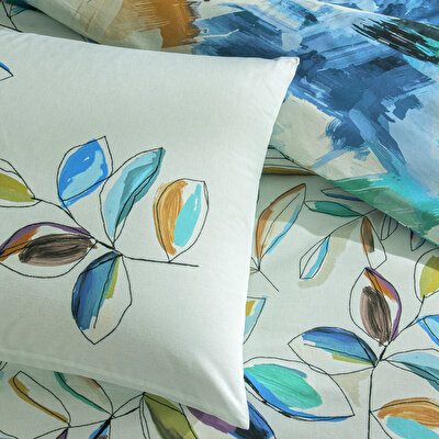 Taç Lıora Ranforce Tek Kişilik Nevresim Takımı Yeşil