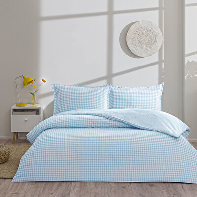 Taç Dorian Seç&Ser Çift Kişilik Nevresim Takımı Mavi