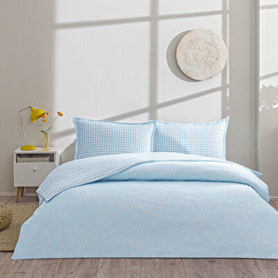 Taç Dorian Seç&Ser Çift Kişilik Nevresim Takımı Mavi