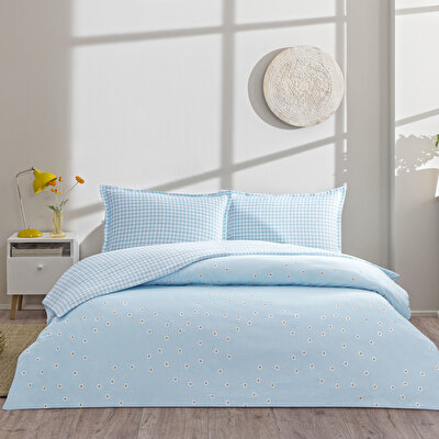 Taç Dorian Seç&Ser Çift Kişilik Nevresim Takımı Mavi