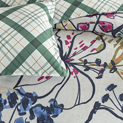 Taç Greeny Seç&Ser Çift Kişilik Nevresim Takımı Yeşil