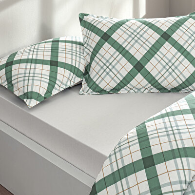 Taç Greeny Seç&Ser Çift Kişilik Nevresim Takımı Yeşil