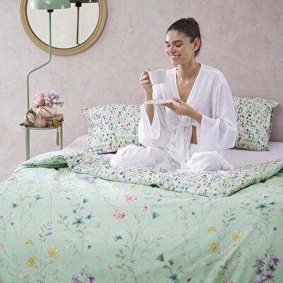 Taç Pepple Seç&Ser Çift Kişilik Nevresim Takımı Mint