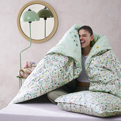 Taç Pepple Seç&Ser Çift Kişilik Nevresim Takımı Mint