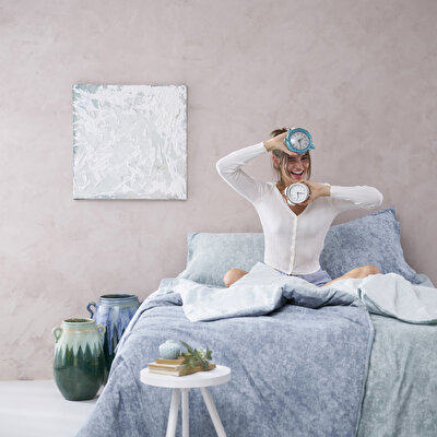 Taç Shimmer Seç&Ser Tek Kişilik Nevresim Takımı Lacivert