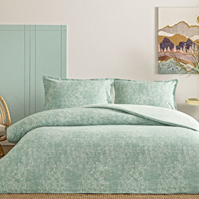 Taç Shimmer Seç&Ser Çift Kişilik Nevresim Takımı Yeşil