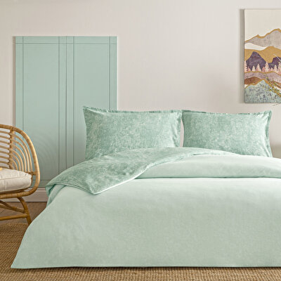 Taç Shimmer Seç&Ser Çift Kişilik Nevresim Takımı Yeşil