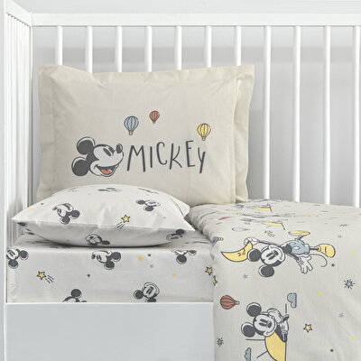 Taç Lisanslı Disney Mickey Mouse Dream Baby Pamuk Bebek Nevresim Takımı