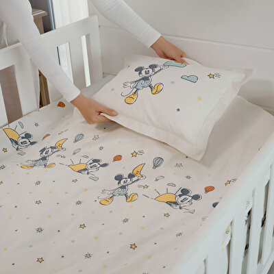 Taç Lisanslı Disney Mickey Mouse Dream Baby Pamuk Bebek Nevresim Takımı