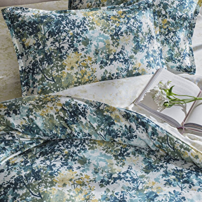 Taç Reborn Alyssa Bambu Çift Kişilik Nevresim Takımı Mavi