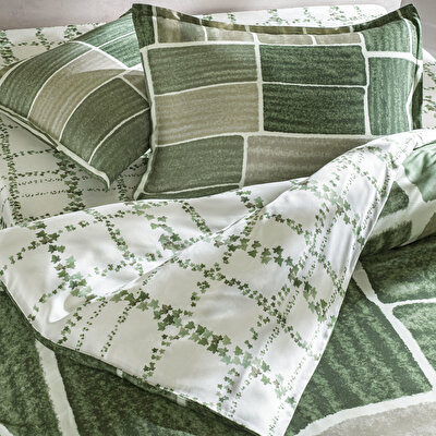 Taç Reborn Lumea Bambu Çift Kişilik Nevresim Takımı Yeşil