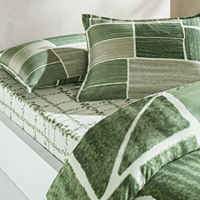 Taç Reborn Lumea Bambu Çift Kişilik Nevresim Takımı Yeşil