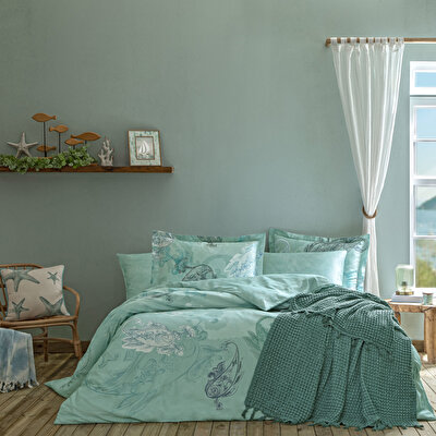 Taç Butik Elysıa Pamuk Yastık Kılıfı Nil