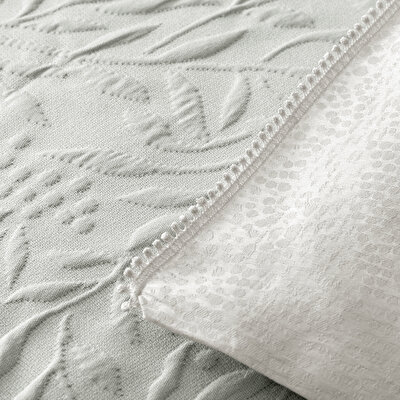 Taç Clarissa Yatak Örtülü Çift Kişilik Nevresim Seti Gri