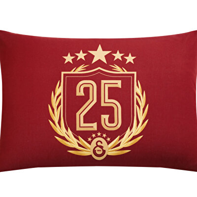 Taç Lisanslı Galatasaray 25.Şampiyonluk 50x70 cm Yastık Kılıfı