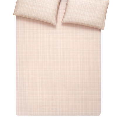 Taç Butik Liora Pamuk Percale 2'li Yastık Kılıfı Seti Somon