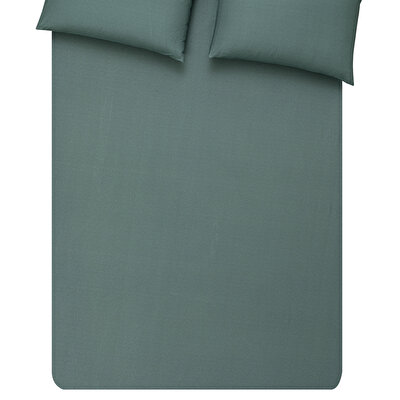 Taç Butik Brisa Pamuk Çarşaf Tek Kişilik Yeşil