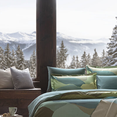 Taç Butik Brisa Pamuk 2'li Yastık Kılıfı Seti Yeşil