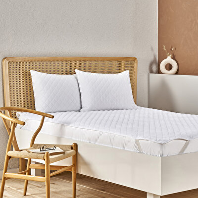 Taç Eco Care Tek Kişilik Sıvı Geçirmez Yatak Alezi Beyaz