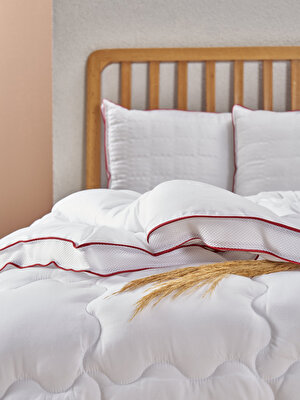 Taç Balance Mikrojel Tek Kişilik Yorgan Beyaz