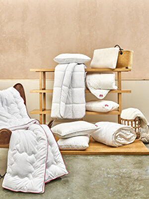 Taç Balance Mikrojel Tek Kişilik Yorgan Beyaz