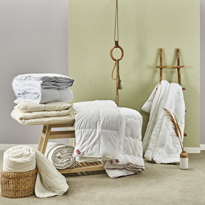 Taç Glamour Tek Kişilik Yorgan Beyaz