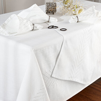 Taç Elora 18'li Masa Örtüsü Seti Antrasit