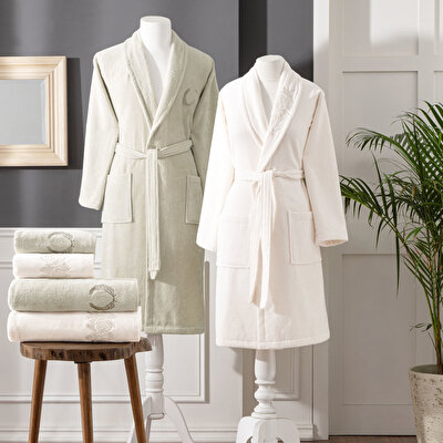 Taç Hedera 18'li Masa Örtüsü Seti Bej