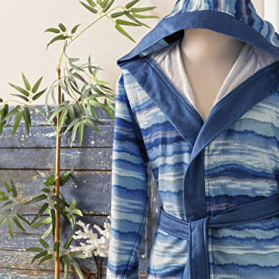 Taç Wave Pamuk L/XL Genç Bornoz Çok Renkli