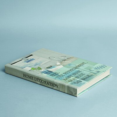 Taç Butik Dekoratif Kutu Uludağ Mavi