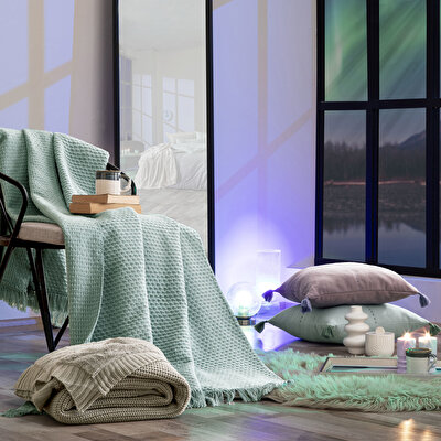 Taç Butik İskandinav Dekoratif Obje Lila