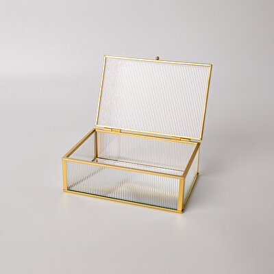 Linens Laveta 9x9x12 cm Düzenleyici Gold