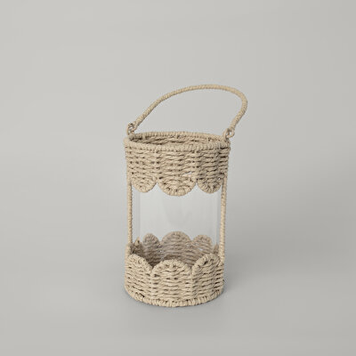 Linens Straw 14x14x32 cm Fener Natural