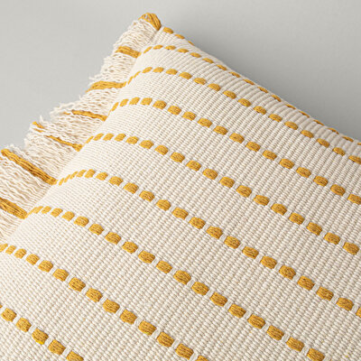 Linens Gunny 45x45 cm Kırlent Kılıfı Hardal