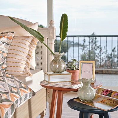 Linens Gunny 45x45 cm Kırlent Kılıfı Hardal