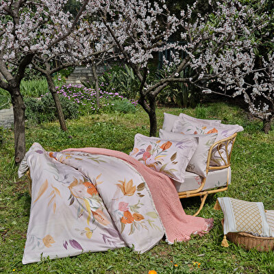 Linens Gunny 45x45 cm Kırlent Kılıfı Hardal